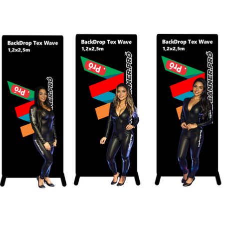 3 Backdrops Tex Wave 1,2x2,50m