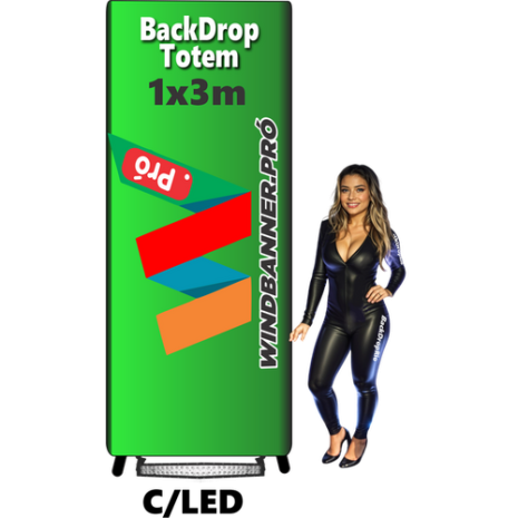 Backdrops Tex Wave ,1x3m com Led