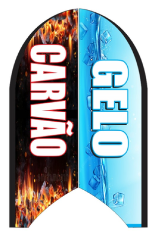 WIND BANNER GELO E CARVÃO